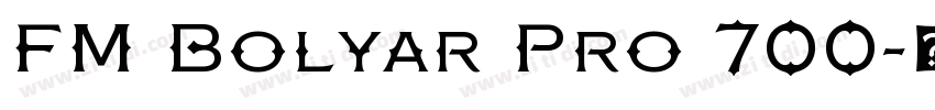 FM Bolyar Pro 700字体转换